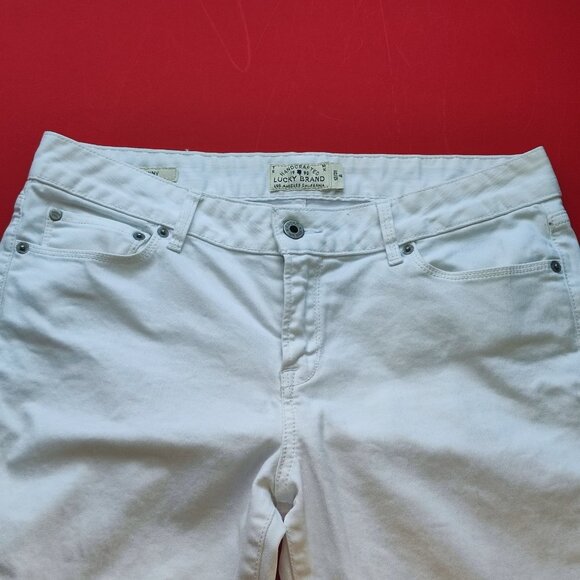 Lucky Brand jeans Lolita Skinny white women's size 12/31 - Picture 2 of 11